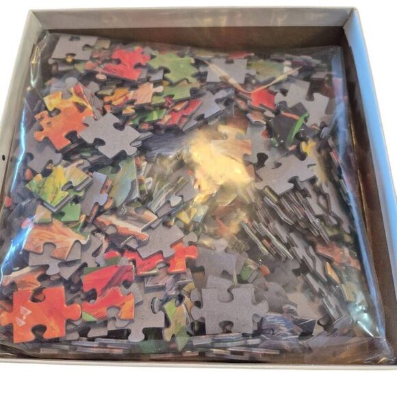 Rose Art Master Artist Abraham Hunter Pumpkin Patch Bunnies 500 pc Jigsaw Puzzle - Picture 4 of 10